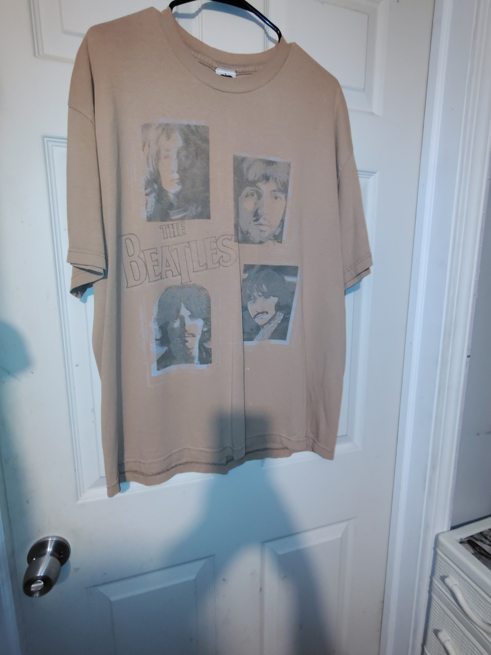 The Beatles Beige Graphic Short Sleeve Tee